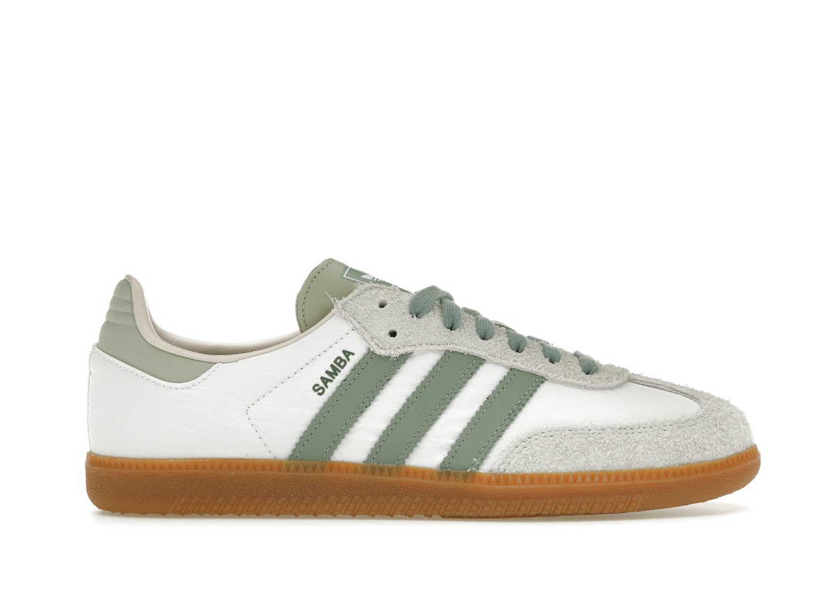 adidas Samba OG Silver Green Putty Mauve (Femme)